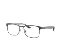 Ray - Ban Unisex Ray - Ban RX8416 2620 Monturas ópticas Metal Gris Transparente Cuadrada Normal