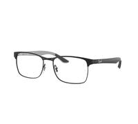 Ray - Ban Unisex Ray - Ban RX8416 2916 Monturas ópticas Metal Negro Transparente Cuadrada Normal