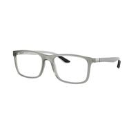 Ray - Ban Unisex Ray - Ban RX8908 5244 Monturas ópticas Nylon Gris Transparente Cuadrada Normal
