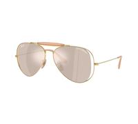 Ray - Ban Unisex Ray - Ban x DOLCE&GABBANA RB3029M 001/0V Gafas de sol Metal Oro Marrón Piloto Espejo