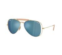 Ray - Ban Unisex Ray - Ban x DOLCE&GABBANA RB3029M 001/55 Gafas de sol Metal Oro Azul Piloto Espejo