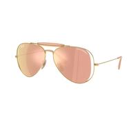 Ray - Ban Unisex Ray - Ban x DOLCE&GABBANA RB3029M 001/7J Gafas de sol Metal Oro Marrón Piloto Espejo