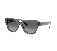 Ray - Ban Unisex RB2186 STATE STREET 136971 Gafas de sol Acetato Gris Gris Cuadrada Normal Sombreado