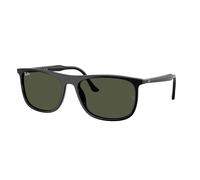 Ray - Ban Unisex RB2216 901/31 Gafas de sol Acetato Negro Verde Cuadrada Normal