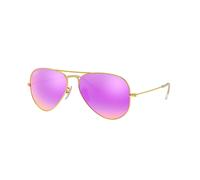 Ray - Ban Unisex RB3025 AVIATOR 112/4T Gafas de sol Metal Oro Violeta Piloto Normal