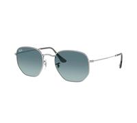 Ray - Ban Unisex RB3548N HEXAGONAL 003/3M Gafas de sol Acero Plata Geométrico Normal Sombreado