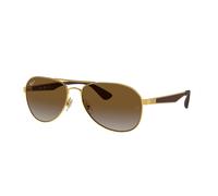 Ray - Ban Unisex RB3549 001/T5 Gafas de sol Metal Oro Marrón Piloto Polarizado Sombreado