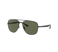 Ray - Ban Unisex RB3683 002/58 Gafas de sol Metal Negro G15 Cuadrada Polarizado