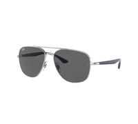 Ray - Ban Unisex RB3683 003/B1 Gafas de sol Metal Plata Gris Cuadrada Normal