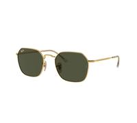 Ray - Ban Unisex RB3694 JIM 001/31 Gafas de sol Metal Oro Verde Geométrico Normal