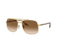 Ray - Ban Unisex RB3699 001/51 Gafas de sol Metal Oro Marrón Cuadrada Normal Sombreado