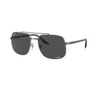 Ray - Ban Unisex RB3699 004/K8 Gafas de sol Metal Gris Gris Cuadrada Polarizado