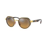 Ray - Ban Unisex RB3703M F076A2 Gafas de sol Metal Oro Marrón Geométrico Polarizado Espejo