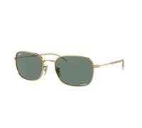 Ray - Ban Unisex RB3706 001/O9 Gafas de sol Metal Oro Gris Pillow Polarizado