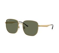 Ray - Ban Unisex RB3713D 001/9A Gafas de sol Metal Oro Verde Geométrico Polarizado