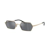 Ray - Ban Unisex RB3728 YEVI 92136V Gafas de sol Metal Oro Gris Geométrico Normal Espejo