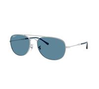 Ray-Ban Bain Bridge Chromance Gafas De Sol Plateado Montura Azul Lentes Polarizado 57-17