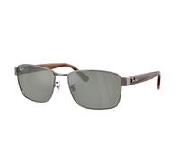 Ray - Ban Unisex RB3750 925940 Gafas de sol Metal Bronce Verde Cuadrada Normal