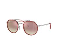 Ray - Ban Unisex RB3765 003/7O Gafas de sol Metal Plata Marrón Geométrico Normal Sombreado