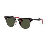 Ray - Ban Unisex RB3807M F11031 Gafas de sol Plata Verde G15 Cuadrada Normal