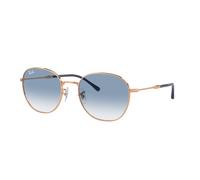 Ray - Ban Unisex RB3809 92623F Gafas de sol Metal Oro Azul Pantos Normal Sombreado