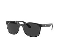Ray - Ban Unisex RB4374 603948 Gafas de sol Nylon Negro Gris Cuadrada Polarizado