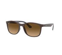 Ray - Ban Unisex RB4374 6600M2 Gafas de sol Nylon Marrón Marrón Cuadrada Polarizado Sombreado