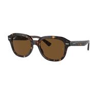 Ray - Ban Unisex RB4398 ERIK 902/57 Gafas de sol Inyectado Tortuga Marrón Cuadrada Polarizado