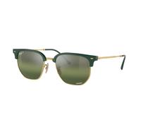 Ray - Ban Unisex RB4416 NEW CLUBMASTER 6655G4 Gafas de sol Acetato Verde Verde Geométrico Polarizado