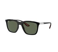 Ray - Ban Unisex RB4433M F60171 Gafas de sol Nylon Negro Verde Cuadrada Normal