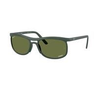 Ray - Ban Unisex RB4452CH 6016/2 Gafas de sol Ojeada Verde Cuadrada Polarizado
