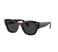 Ray - Ban Unisex RB7681S JORGE 902/48 Gafas de sol Acetato Tortuga Negro Cuadrada Polarizado Antirreflejo