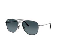 Ray - Ban Unisex RB8097 WILLIAM TITANIUM 165/S3 Gafas de sol Titanio Gris Azul Cuadrada Polarizado Sombreado