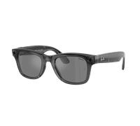Ray-Ban Unisex RW4006S Ray-Ban Meta x Coperni Limited Edition - Color del Marco: Negro Transparente, Color de la Lente: Gris Espejado