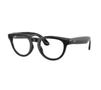 Ray-Ban Unisex RW4009F Ray-Ban Meta Low Bridge Fit Headliner - Color del Marco: Negro, Color de la Lente: Transparente / Zafiro