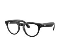 Ray-Ban Unisex RW4013F Ray-Ban | Meta Low Bridge Fit Headliner - Color del Marco: Negro, Color de la Lente: Transparente / Zafiro