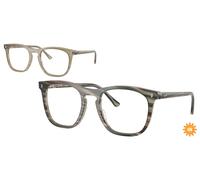 Ray - Ban Unisex RX2210V 8381 Monturas ópticas Acetato Gris Transparente Cuadrada Normal