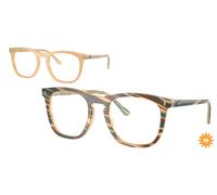 Ray - Ban Unisex RX2210V 8383 Monturas ópticas Acetato Marrón Transparente Cuadrada Normal