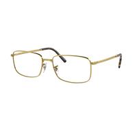 Ray - Ban Unisex RX3717V 3086 Monturas ópticas Metal Oro Transparente Cuadrada Normal