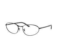 Ray - Ban Unisex RX3734V 2509 Monturas ópticas Metal Negro Transparente Geométrico Normal