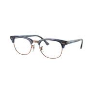 Ray - Ban Unisex RX5154 CLUBMASTER 8374 Monturas ópticas Acetato Azul Transparente Cuadrada Normal