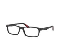 Ray - Ban Unisex RX5277 2077 Monturas ópticas Acetato Negro Transparente Cuadrada Normal