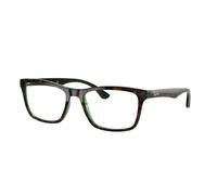 Ray - Ban Unisex RX5279 5974 Monturas ópticas Acetato Marrón Transparente Cuadrada Normal