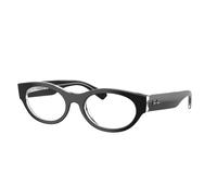Ray - Ban Unisex RX5447 2034 Monturas ópticas Acetato Negro Transparente Redonda Normal