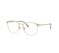 Ray - Ban Unisex RX6375 2993 Monturas ópticas Metal Oro Transparente Pantos Normal