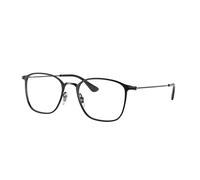 Ray - Ban Unisex RX6466 2904 Monturas ópticas Metal Negro Transparente Cuadrada Normal
