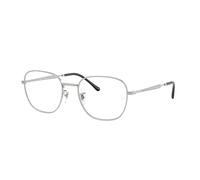 Ray - Ban Unisex RX6534 2501 Monturas ópticas Metal Plata Transparente Cuadrada Normal