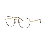 Ray - Ban Unisex RX6534 3188 Marcos de vista Metal la Habana Transparente Cuadrada Normal