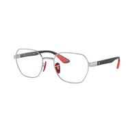 Ray - Ban Unisex RX6594M F031 Marcos de vista Metal Plata Transparente Geométrico Normal