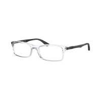 Ray - Ban Unisex RX7017 5943 Monturas ópticas Inyectado Transparente Transparente Cuadrada Normal
